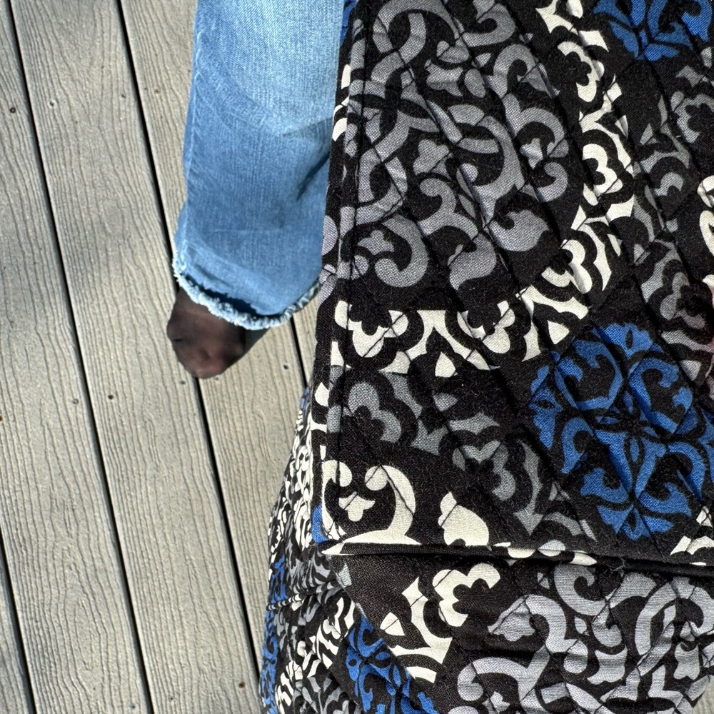 Vera Bradley Tablet Tote - Canterberry Cobalt - Picture 8 of 12